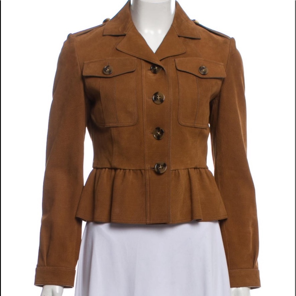 Burberry suede leather jacket